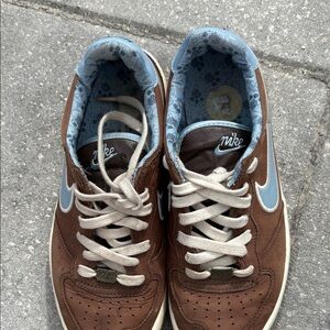 Nike Brown and Light Blue Casual Shoes